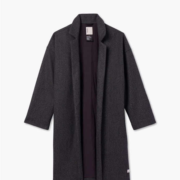 Vuori Jackets & Blazers - Vuori Soho Melton Trench Coat Dark Gray Winter Jacket Size Large